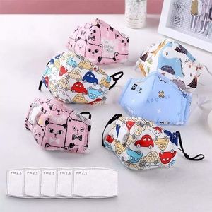 3PCSKid mask breathable valve Adjustable+2filter